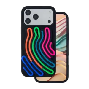 Coque Silicone iPhone 17 PRO - ARTLINE 3D Noir