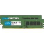Crucial 32 GB (2 x 16 GB) DDR4 3200 MHz CL22 UDIMM