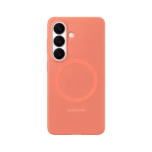 Samsung - Coque en silicone magnétique pour Galaxy S26 - Corail