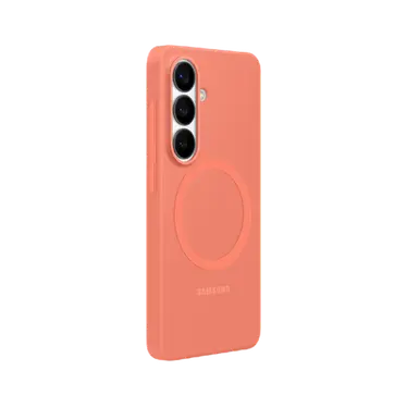 Samsung - Coque en silicone magnétique pour Galaxy S26 - Corail – Image 2