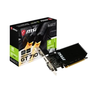 MSI GeForce GT 710 2 Go DDR3 Low Profile - HDMI / DVI-D / VGA