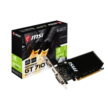 MSI GeForce GT 710 2 Go DDR3 Low Profile - HDMI / DVI-D / VGA