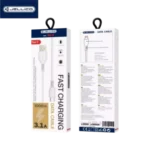 Jellico KDS-30 Câble USB vers USB-C 1 m - Charge 3.1A Blanc