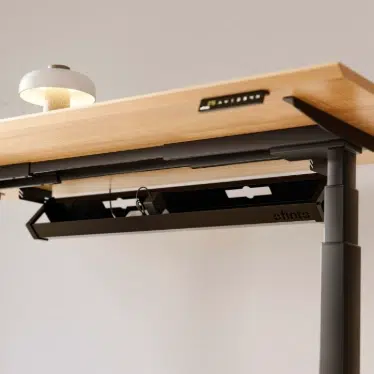 Ofinto système de gestion des câbles Noir - Goulotte sous bureau rabattable – Image 8