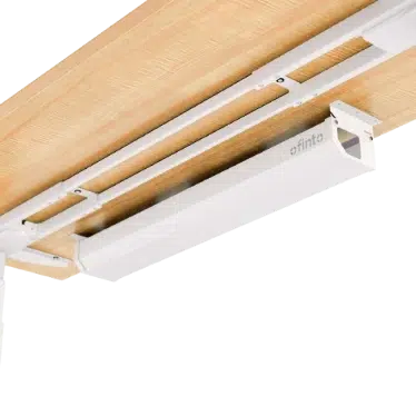 Ofinto système de gestion des câbles Blanc - Goulotte sous bureau rabattable – Image 5