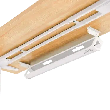 Ofinto système de gestion des câbles Blanc - Goulotte sous bureau rabattable – Image 6