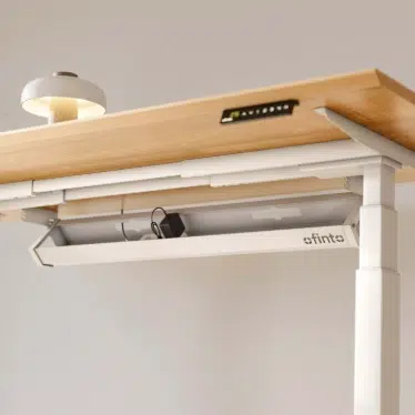 Ofinto système de gestion des câbles Blanc - Goulotte sous bureau rabattable – Image 8