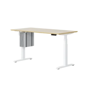 Ofinto support PC Blanc sous bureau - Support acier réglable 30 kg