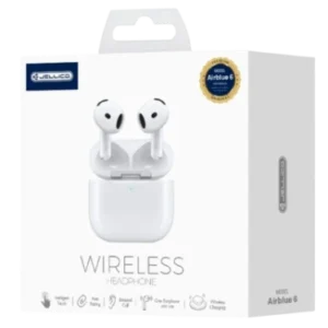 Jellico AirBlue 6 Écouteurs Bluetooth 5.3 Sans Fil - USB-C / Recharge Sans Fil Blanc