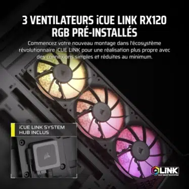 Corsair iCUE LINK 3500X RGB Mid-Tower Black - Verre trempé / USB-C / E-ATX – Image 4