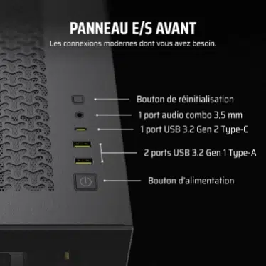 Corsair iCUE LINK 3500X RGB Mid-Tower Black - Verre trempé / USB-C / E-ATX – Image 5