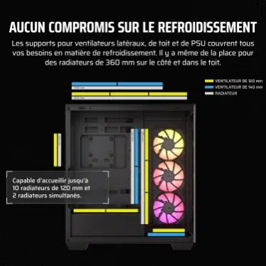 Corsair iCUE LINK 3500X RGB Mid-Tower Black - Verre trempé / USB-C / E-ATX – Image 6