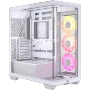 Corsair iCUE LINK 3500X RGB Mid-Tower White - Verre trempé / USB-C / E-ATX