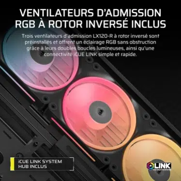Corsair FRAME 4500X LX-R RGB LINK Noir - Verre panoramique / USB-C / Mid-Tower – Image 5