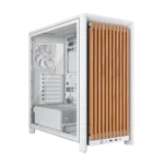 Corsair FRAME 4000D WOOD RS boîtier PC moyen-tour Blanc Chêne - Verre trempé et 4 ventilateurs PWM