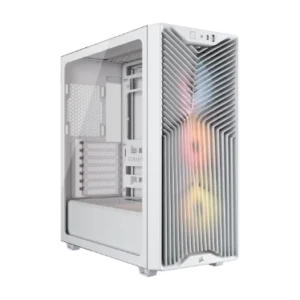 Corsair 3200D RS ARGB boîtier PC moyen-tour Blanc - Verre trempé et 3 ventilateurs ARGB