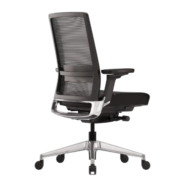 Ofinto Active chaise ergonomique Premium - Accoudoirs 4D - Soutien Lombaire - Aluminium noir – Image 2