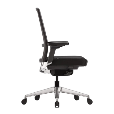 Ofinto Active chaise ergonomique Premium - Accoudoirs 4D - Soutien Lombaire - Aluminium noir – Image 3