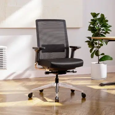 Ofinto Active chaise ergonomique Premium - Accoudoirs 4D - Soutien Lombaire - Aluminium noir – Image 4