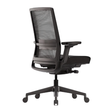 Ofinto Active chaise ergonomique Premium - Accoudoirs 4D - Soutien Lombaire - Noir mat – Image 2
