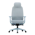 Ofinto Cloud chaise ergonomique Bleue avec accoudoirs + appui-tête