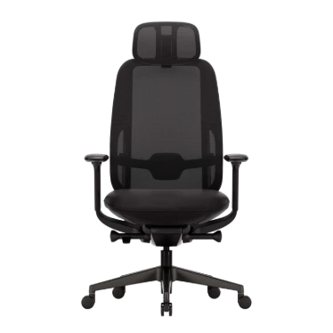 Ofinto Cloud chaise ergonomique Noire avec accoudoirs + appui-tête