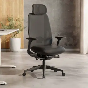 Ofinto Cloud chaise ergonomique Noire avec accoudoirs + appui-tête – Image 5