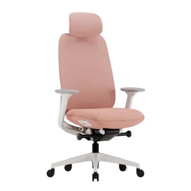 Ofinto Cloud chaise ergonomique Rouge avec accoudoirs + appui-tête – Image 2