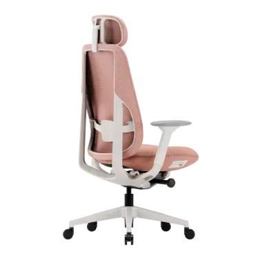 Ofinto Cloud chaise ergonomique Rouge avec accoudoirs + appui-tête – Image 3