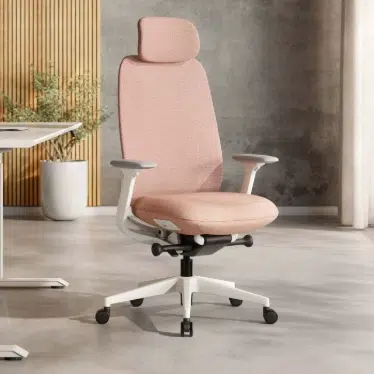 Ofinto Cloud chaise ergonomique Rouge avec accoudoirs + appui-tête – Image 5