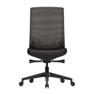 Ofinto Ergo chaise ergonomique Noire sans accoudoirs - Soutien lombaire réglable