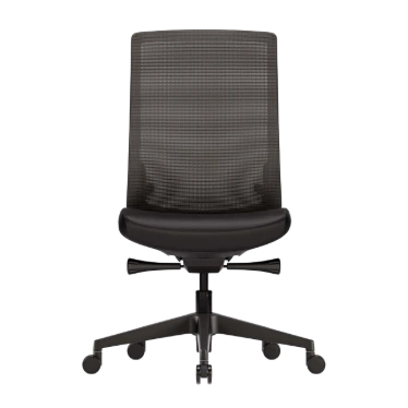 Ofinto Ergo chaise ergonomique Noire sans accoudoirs - Soutien lombaire réglable