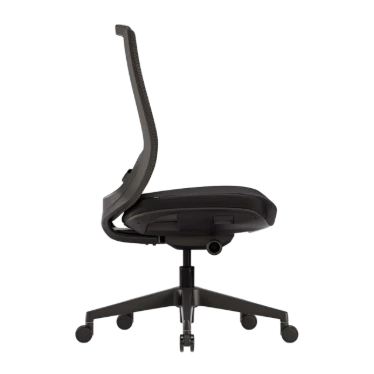 Ofinto Ergo chaise ergonomique Noire sans accoudoirs - Soutien lombaire réglable – Image 3