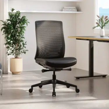 Ofinto Ergo chaise ergonomique Noire sans accoudoirs - Soutien lombaire réglable – Image 4