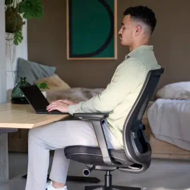 Ofinto Ergo chaise ergonomique Noire sans accoudoirs - Soutien lombaire réglable – Image 5