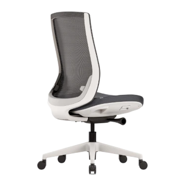 Ofinto Ergo chaise ergonomique Blanche sans accoudoirs - Soutien lombaire réglable – Image 2
