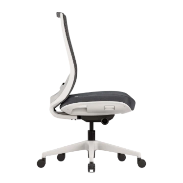 Ofinto Ergo chaise ergonomique Blanche sans accoudoirs - Soutien lombaire réglable – Image 3