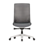 Ofinto Ergo chaise ergonomique Blanche sans accoudoirs - Soutien lombaire réglable
