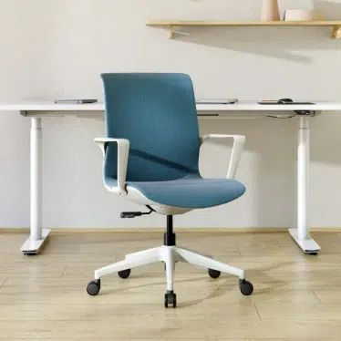 Ofinto Flex Office chaise ergonomique Bleue avec accoudoirs - Design moderne – Image 5
