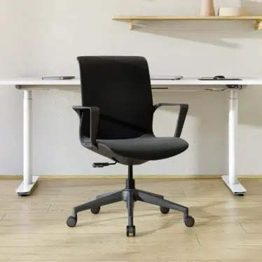 Ofinto Flex Office chaise ergonomique Noire avec accoudoirs - Design moderne – Image 5