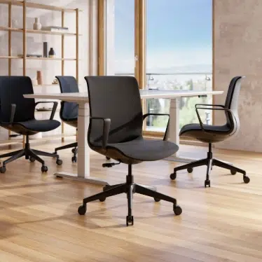 Ofinto Flex Office chaise ergonomique Noire avec accoudoirs - Design moderne – Image 6