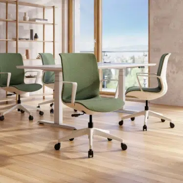 Ofinto Flex Office chaise ergonomique Verte avec accoudoirs - Design moderne – Image 6