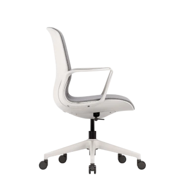 Ofinto Flex Office chaise ergonomique Blanche avec accoudoirs - Design moderne – Image 3