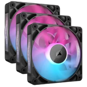 Corsair iCUE LINK RX120 RGB Triple Fan Kit - 3x Ventilateurs 120 mm PWM RGB Noir