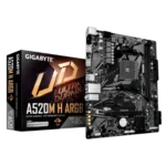 Gigabyte A520M H ARGB Carte Mère Micro-ATX AM4 DDR4 M.2 PCIe 3.0 ARGB
