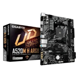 Gigabyte A520M H ARGB Carte Mère Micro-ATX AM4 DDR4 M.2 PCIe 3.0 ARGB