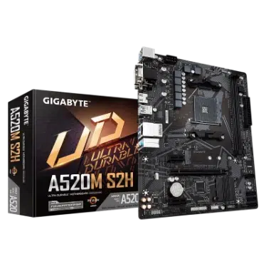 Gigabyte A520M S2H Carte Mère Micro-ATX AM4 DDR4 M.2 PCIe 3.0