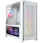 CORSAIR FRAME 4000D LCD RS ARGB Premium Blanc - Écran tactile 14,5" et 4 ventilateurs ARGB
