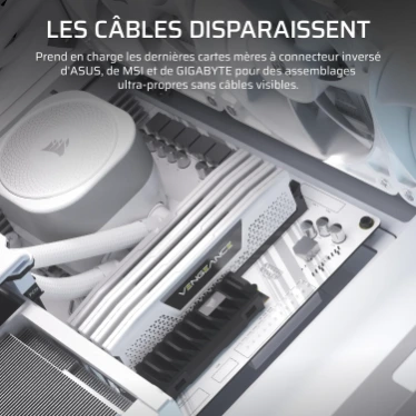 CORSAIR FRAME 4000D LCD RS ARGB Premium Blanc - Écran tactile 14,5" et 4 ventilateurs ARGB – Image 8