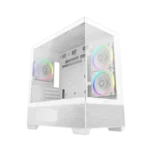 DeepCool CG380 3F Blanc Boîtier PC Micro-ATX avec verre trempé et USB-C